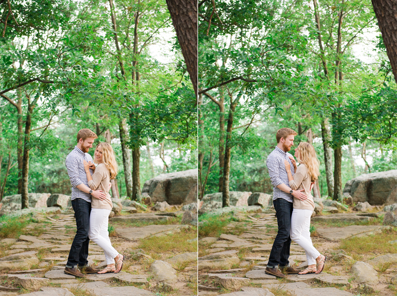 Romantic Maryland Mountain Engagement by Britney Clause