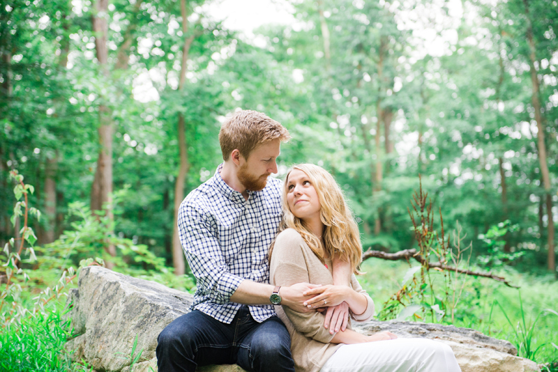 Romantic Maryland Mountain Engagement by Britney Clause