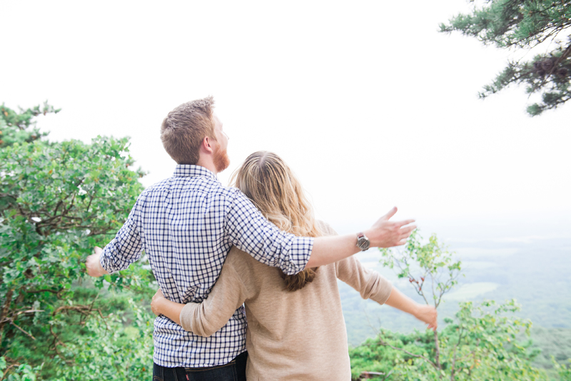 Romantic Maryland Mountain Engagement by Britney Clause