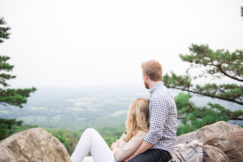 Romantic Maryland Mountain Engagement by Britney Clause