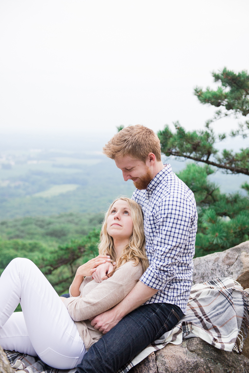 Romantic Maryland Mountain Engagement by Britney Clause