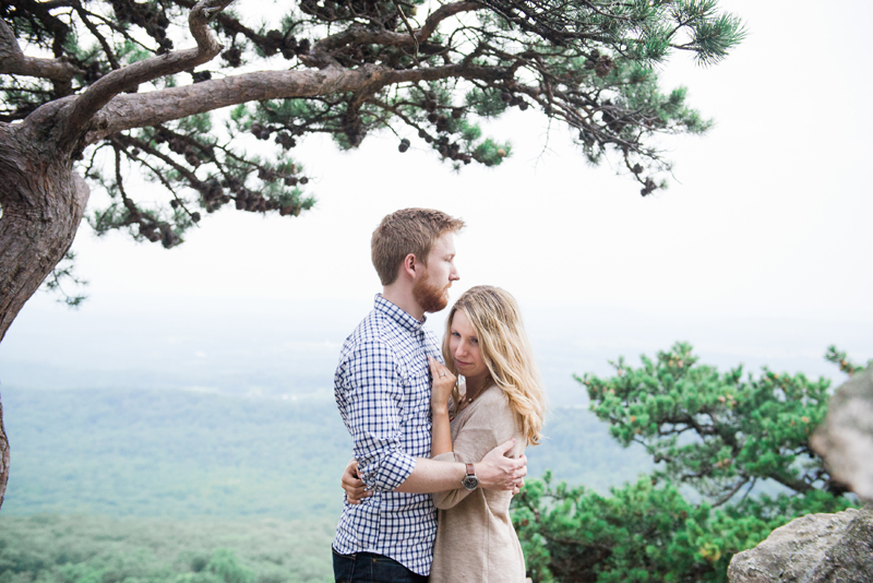 Romantic Maryland Mountain Engagement by Britney Clause