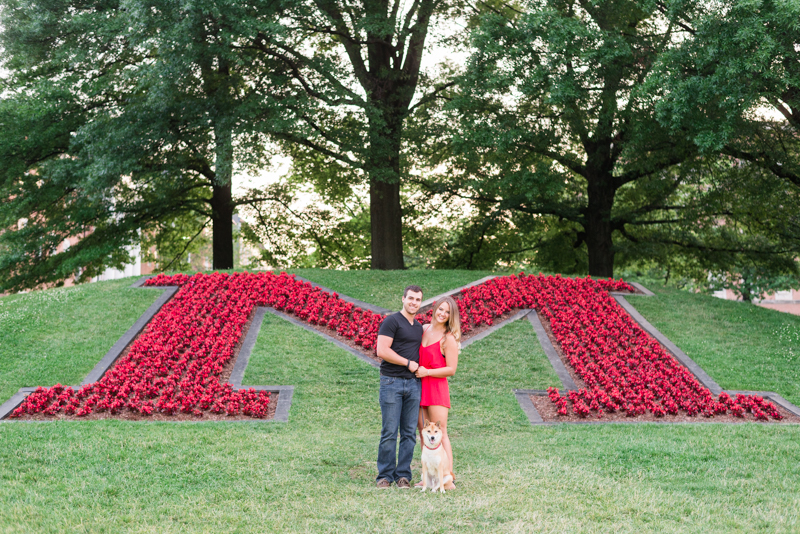 university of maryland college park engagement session