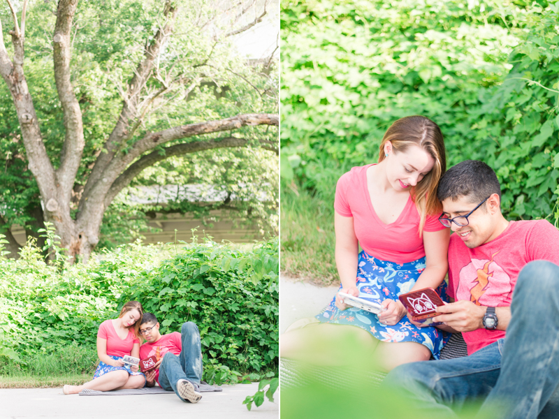 old town alexandria engagement gardens