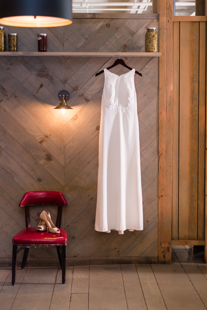 Wedding dress from Bella Bridesmaids at La Cuchara Baltimore styled shoot