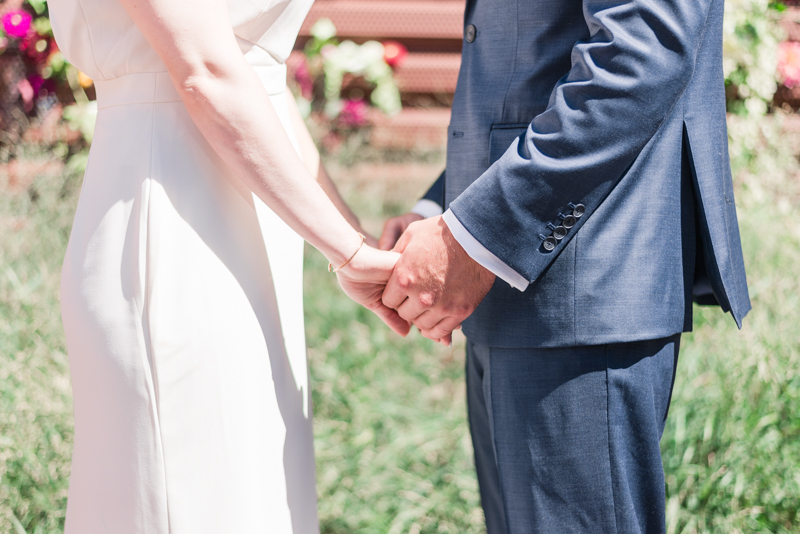 Wedding bride and groom at La Cuchara Baltimore styled shoot