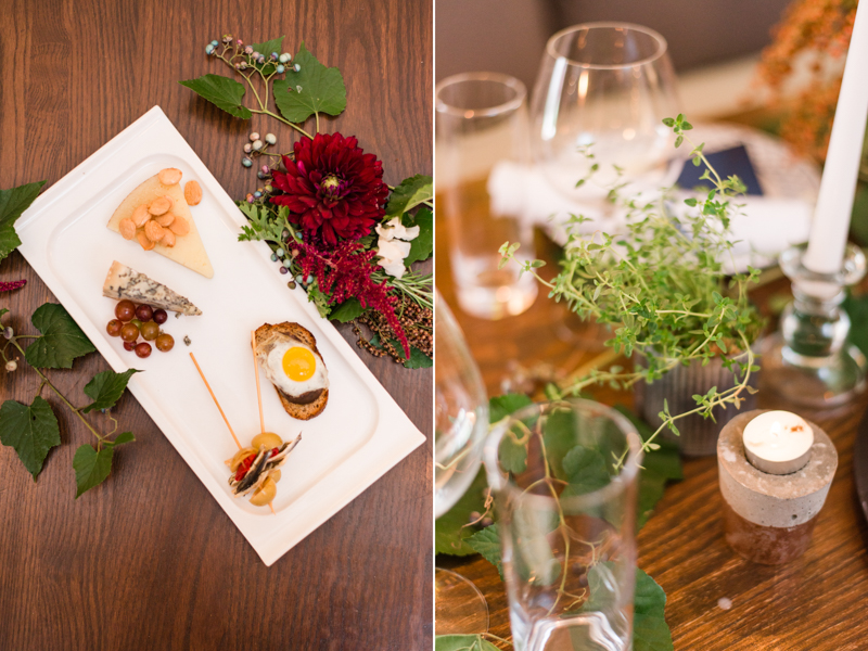 Wedding reception at La Cuchara Baltimore styled shoot