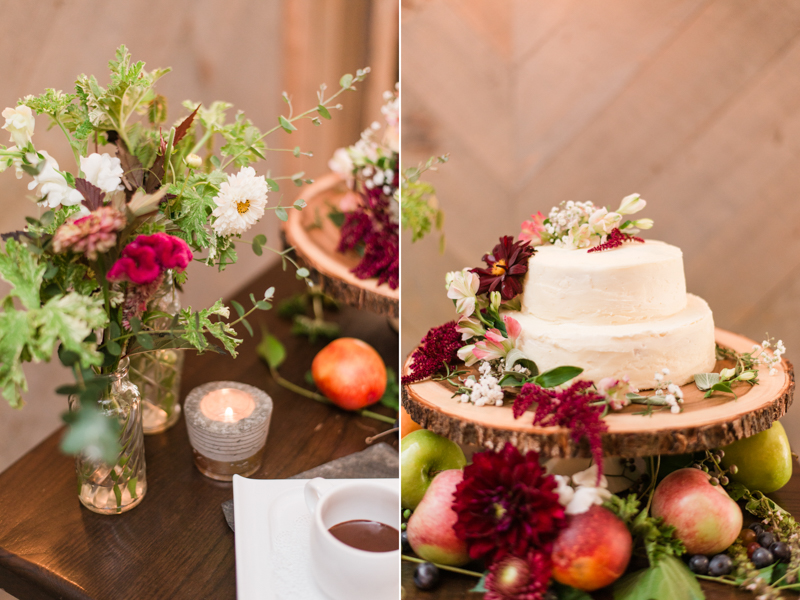 Wedding reception dessert table churros at La Cuchara Baltimore styled shoot