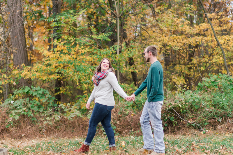 Fall engagement session in Gettysburg National Military Park 