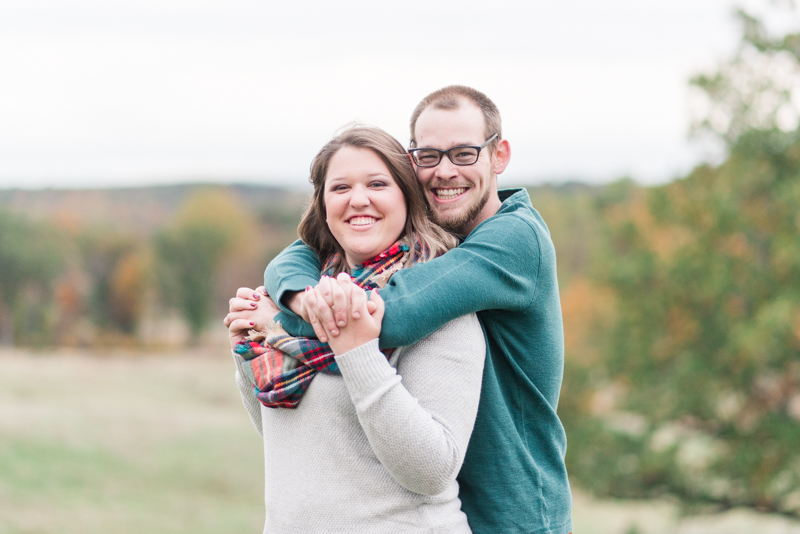 Fall engagement session in Gettysburg National Military Park 