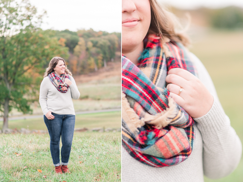 Fall engagement session in Gettysburg National Military Park 