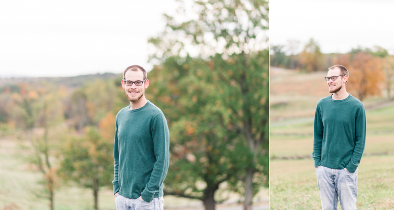 Fall engagement session in Gettysburg National Military Park 