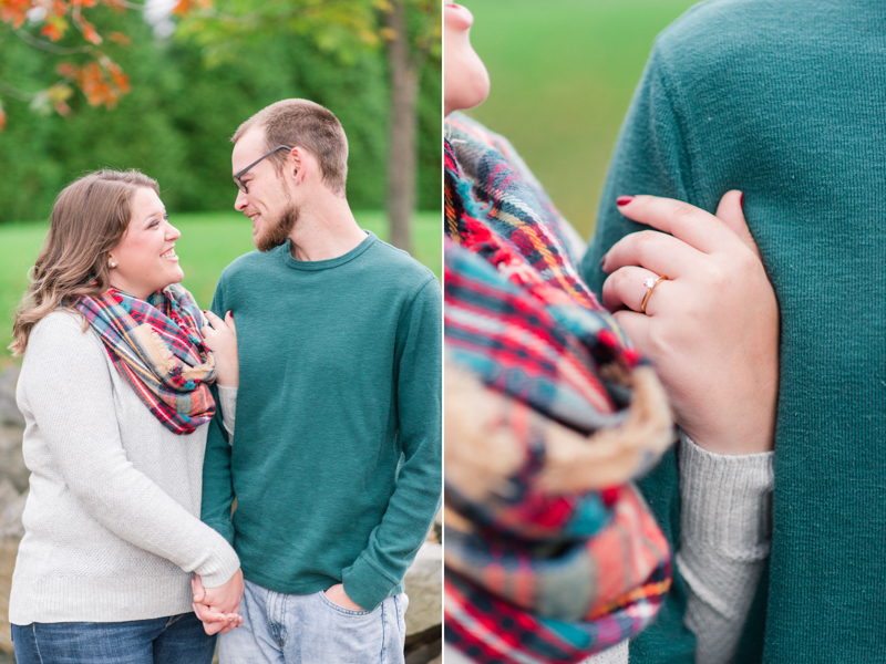 Fall engagement session in Gettysburg National Military Park 