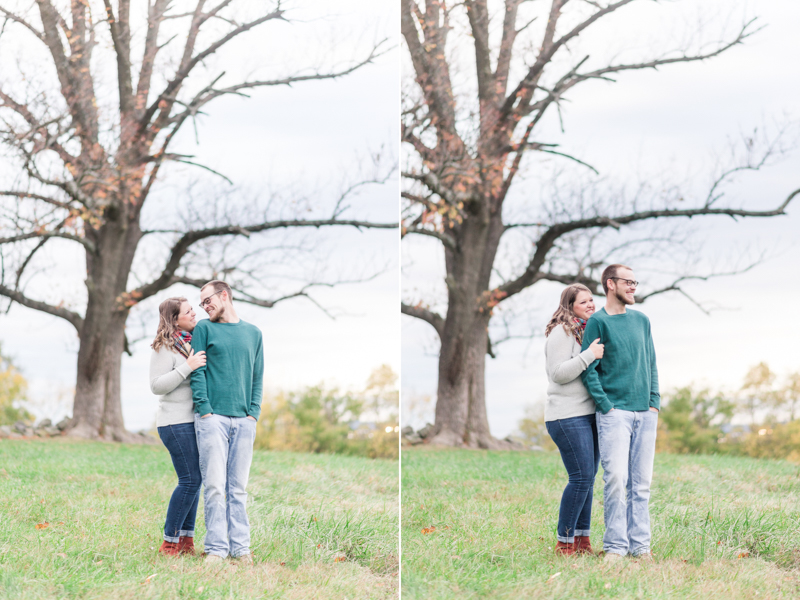 Fall engagement session in Gettysburg National Military Park 