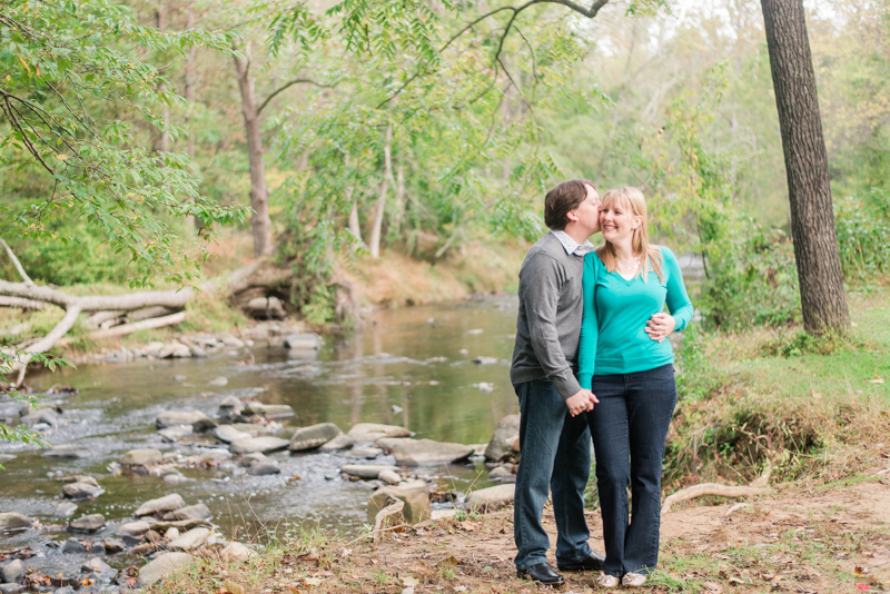 Jerusalem Mill river engagement session in maryland