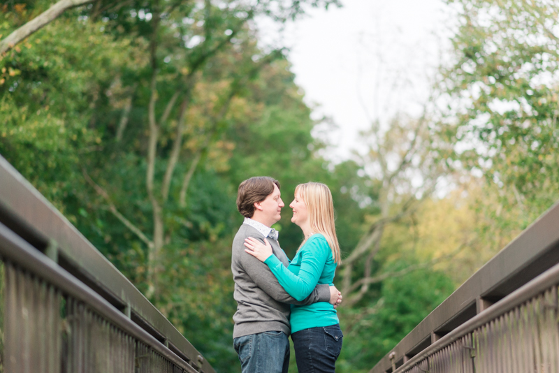 Jerusalem Mill bridge engagement session in maryland