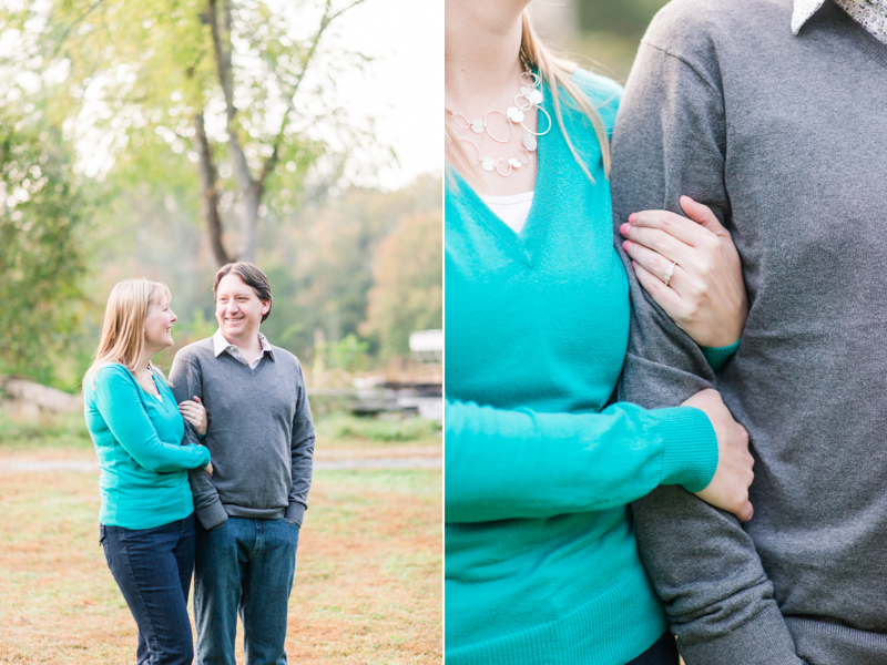 Jerusalem Mill field engagement session in maryland