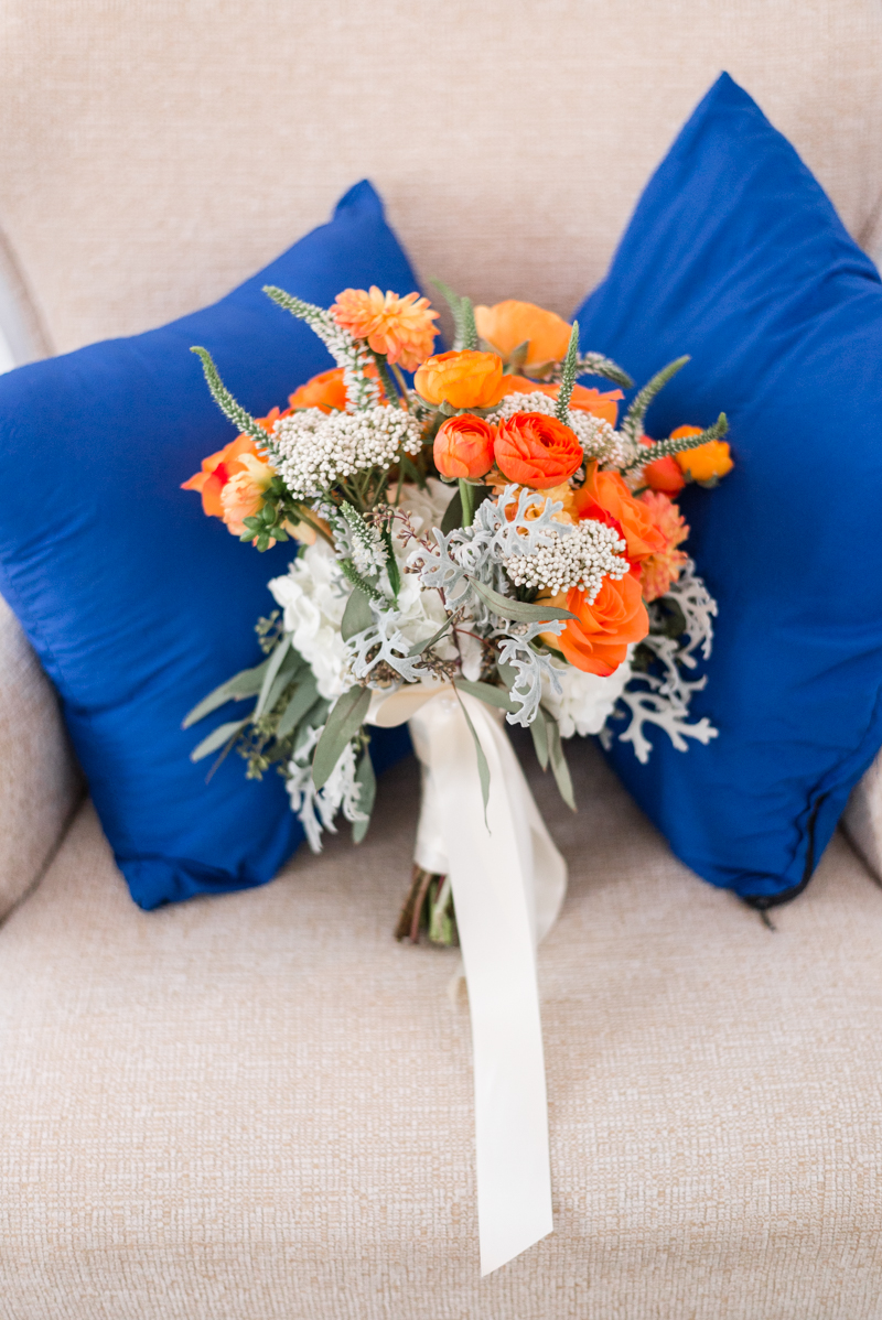 patapsco female institute ellicott city fall wedding bouquet