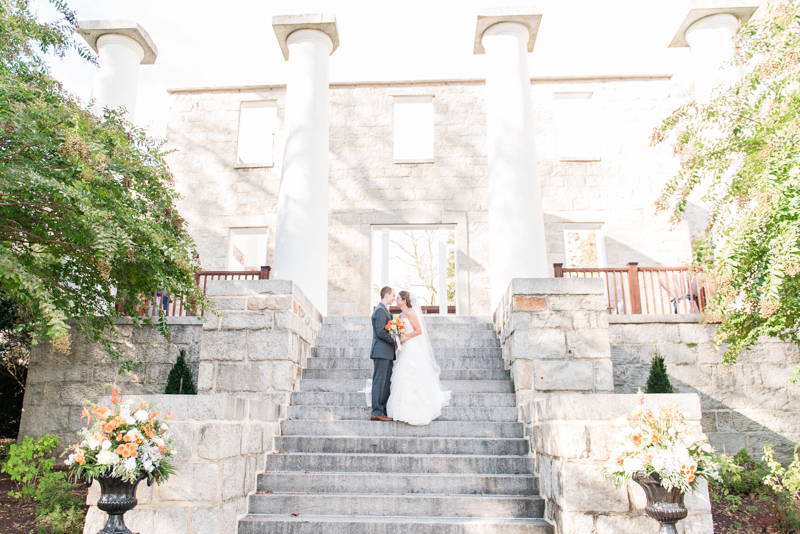 patapsco female institute ellicott city fall wedding first look