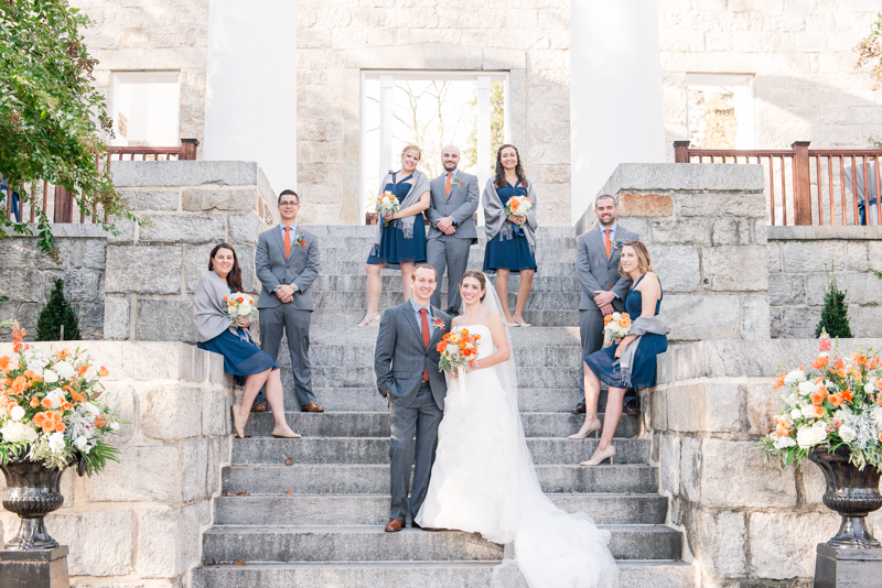 patapsco female institute ellicott city fall wedding 