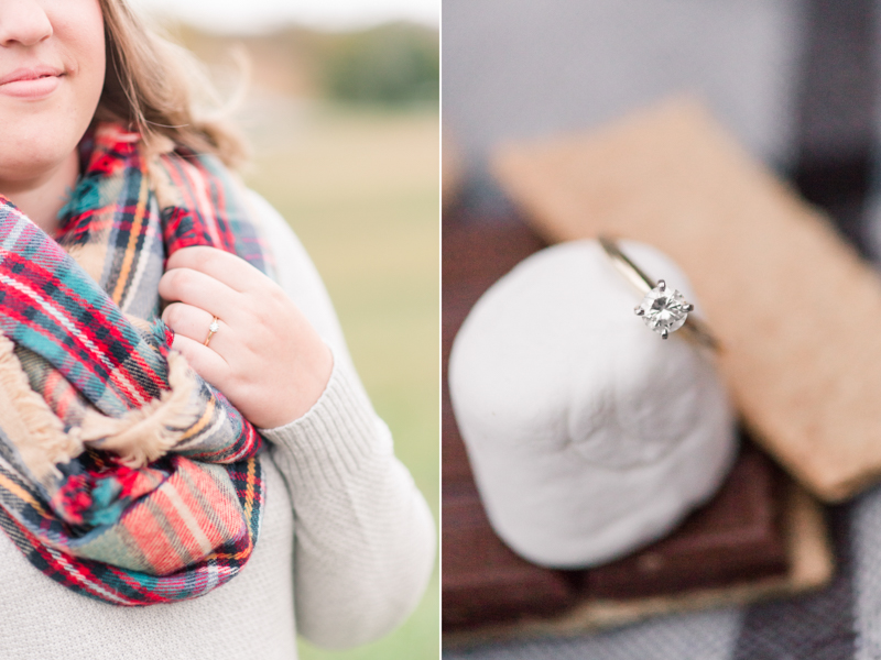 maryland wedding photographer engagement ring gettysburg