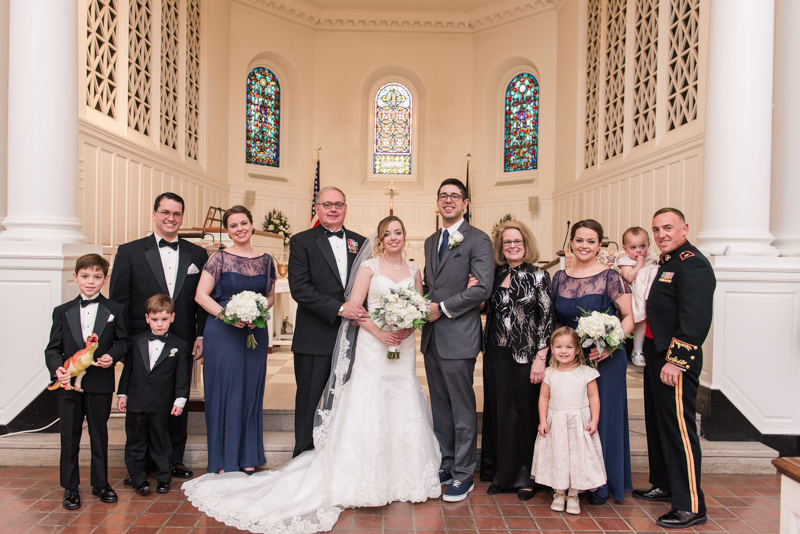 wedding photographer maryland virginia fort myer old post chapel officer club