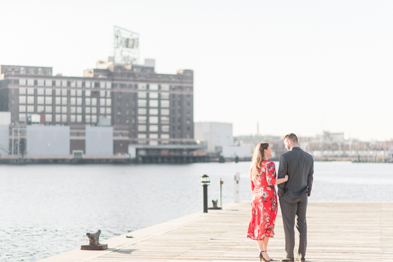 Engagement session timing maryland baltimore fells point