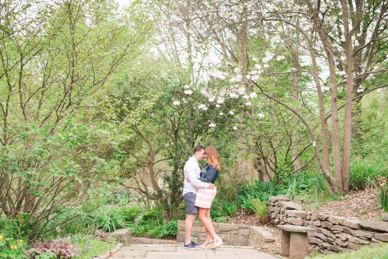 Engagement session timing maryland brookside gardens