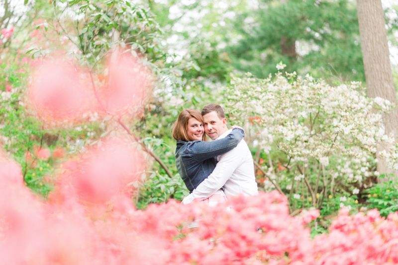 Engagement session timing maryland brookside gardens