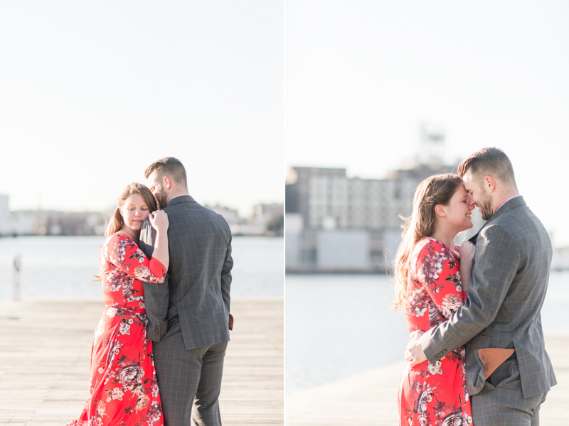Engagement session timing maryland baltimore fells point