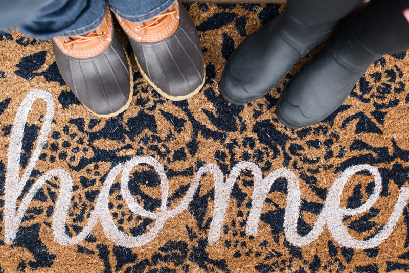 clarksburg maryland home engagement photography wedding couple