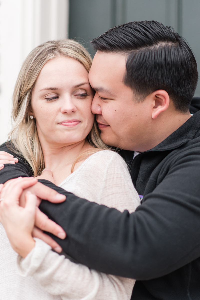 clarksburg maryland home engagement photography wedding couple