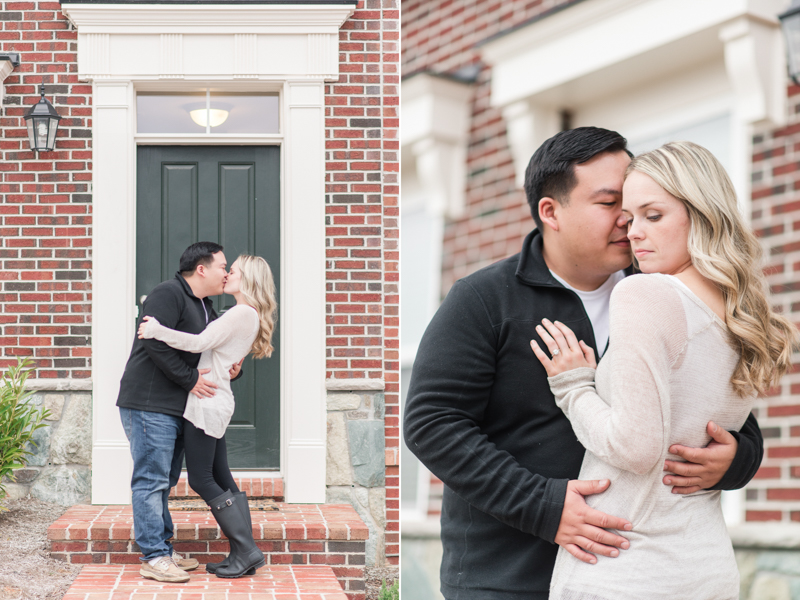 clarksburg maryland home engagement photography wedding couple