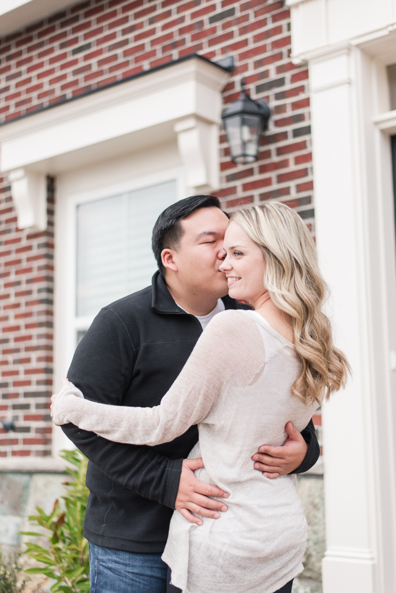 clarksburg maryland home engagement photography wedding couple