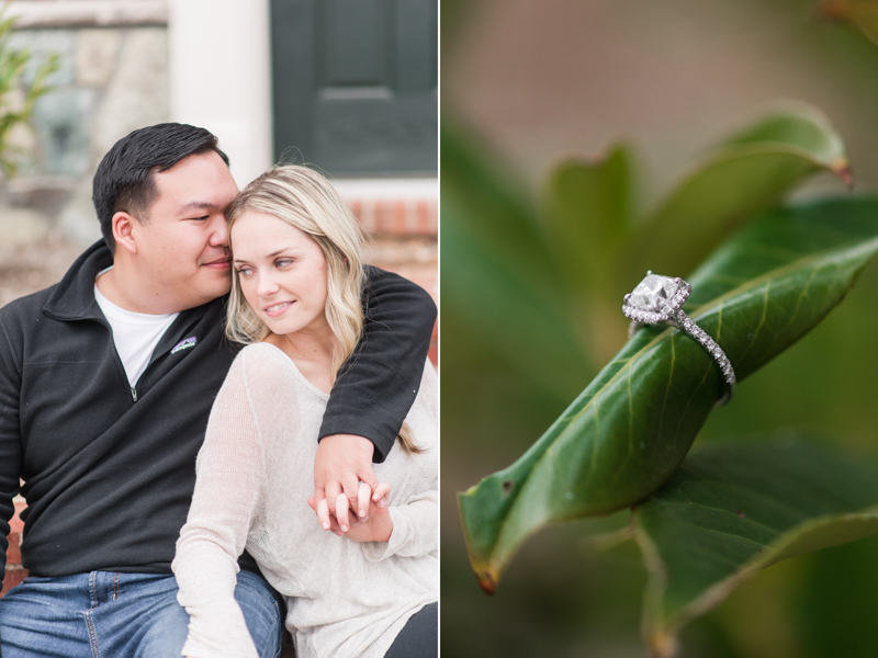 clarksburg maryland home engagement photography wedding couple