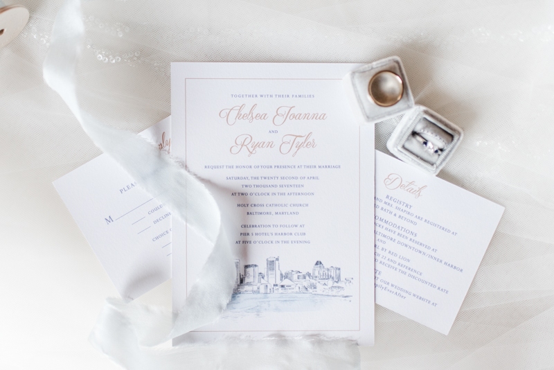 pier 5 hotel wedding baltimore maryland photographer invitation inspiration