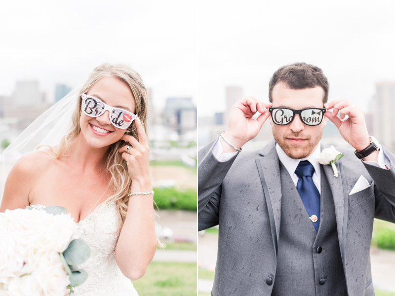 pier 5 hotel wedding baltimore maryland photographer federal hill bride groom sunglasses