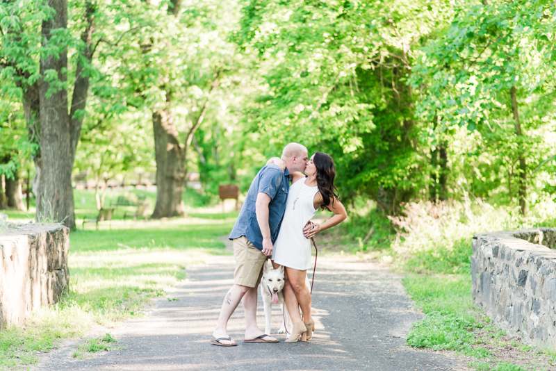 wedding photographers in maryland patapsco state park engagement session baltimore dog