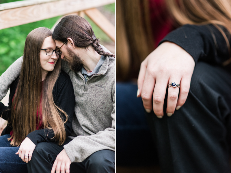 wedding photographers in maryland poolesville the peace park engagement session ring