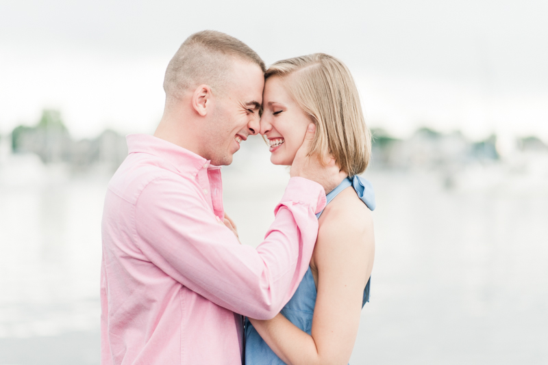 Wedding Photographers in Maryland Downtown Annapolis Engagement Session Sunrise Pastel Waterfront