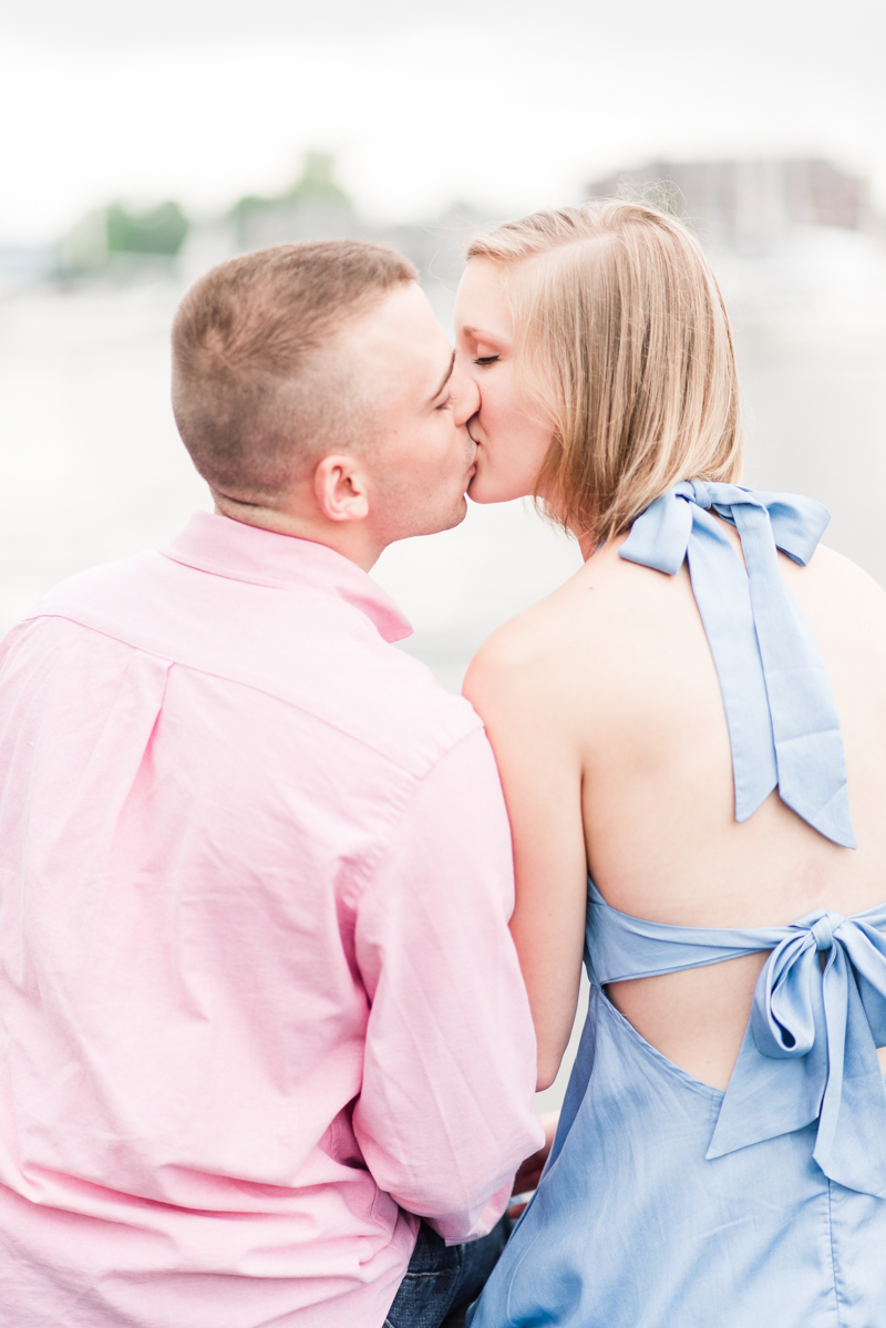 Wedding Photographers in Maryland Downtown Annapolis Engagement Session Sunrise Pastel Waterfront