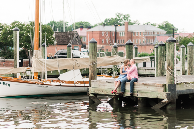 Wedding Photographers in Maryland Downtown Annapolis Engagement Session Sunrise Pastel Waterfront Ego Alley