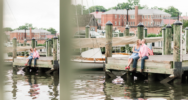 Wedding Photographers in Maryland Downtown Annapolis Engagement Session Sunrise Pastel Waterfront Ego Alley