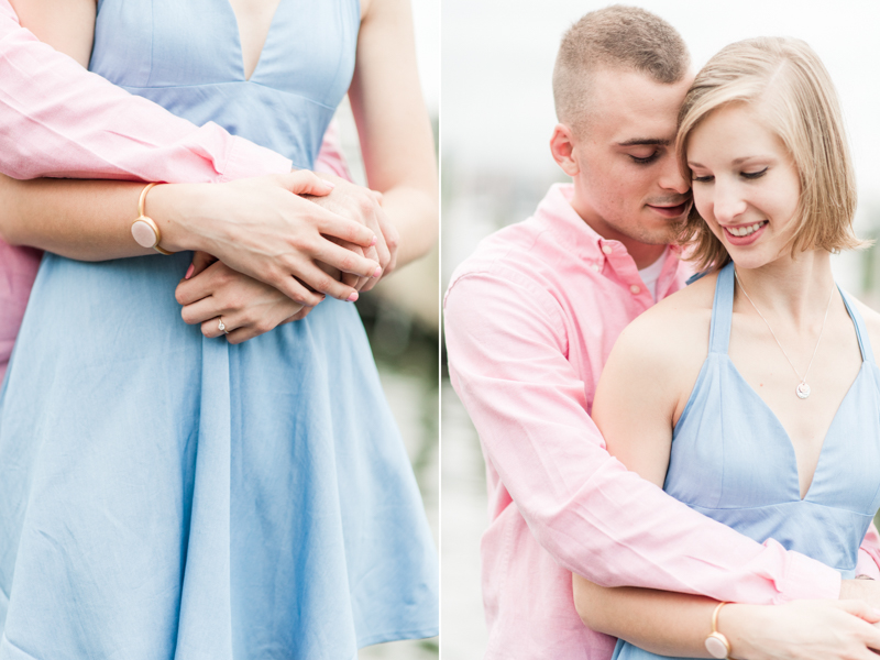 Wedding Photographers in Maryland Downtown Annapolis Engagement Session Sunrise Pastel Waterfront Ego Alley