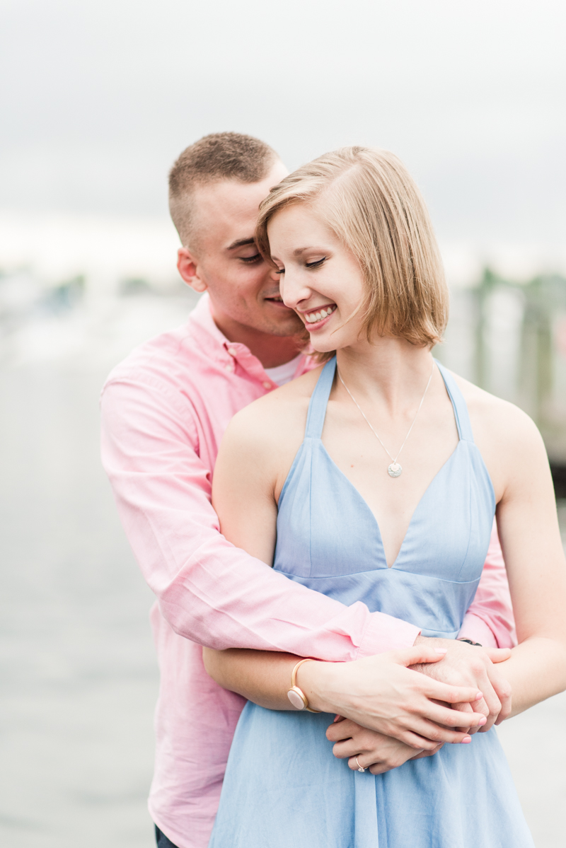 Wedding Photographers in Maryland Downtown Annapolis Engagement Session Sunrise Pastel Waterfront Ego Alley