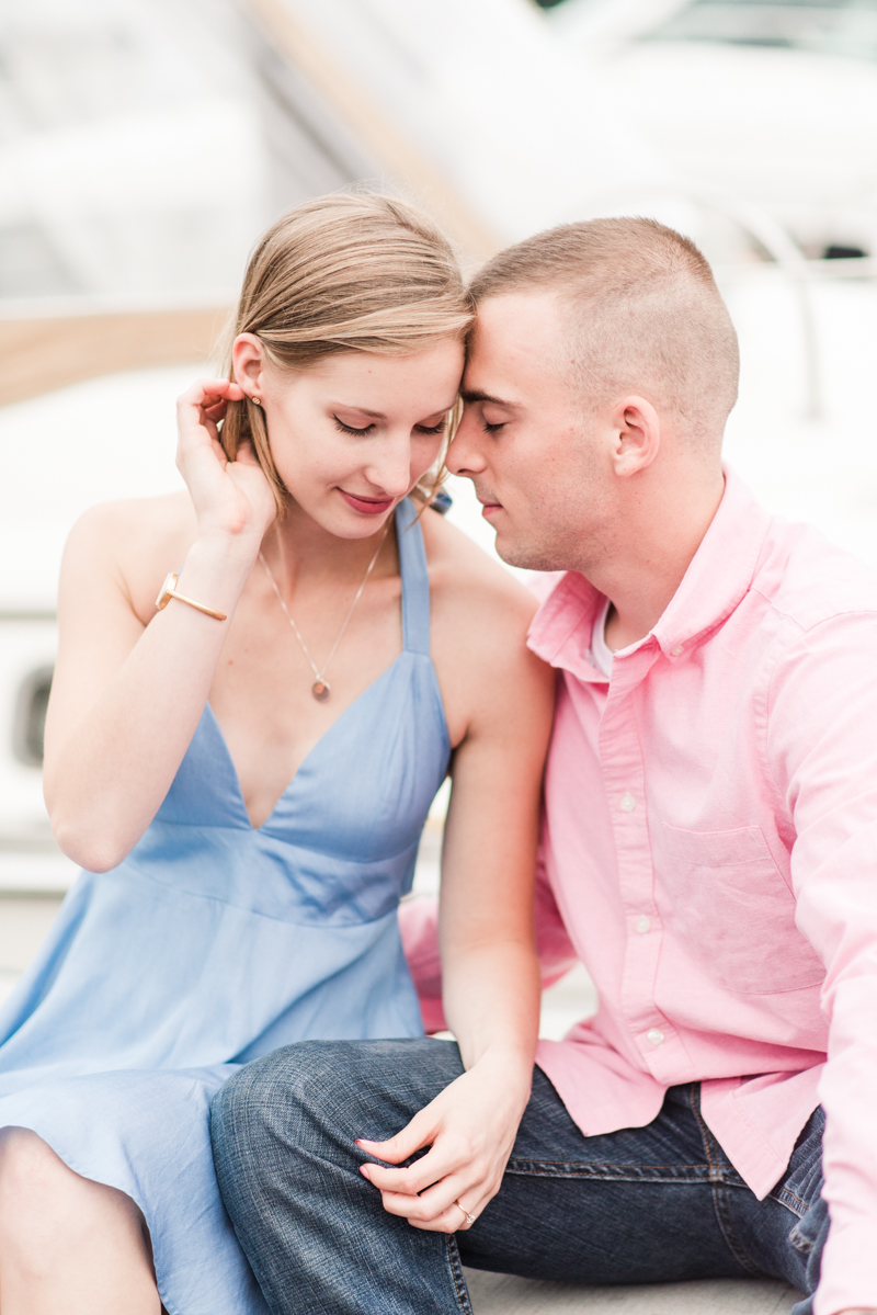 Wedding Photographers in Maryland Downtown Annapolis Engagement Session Sunrise Pastel Waterfront Ego Alley