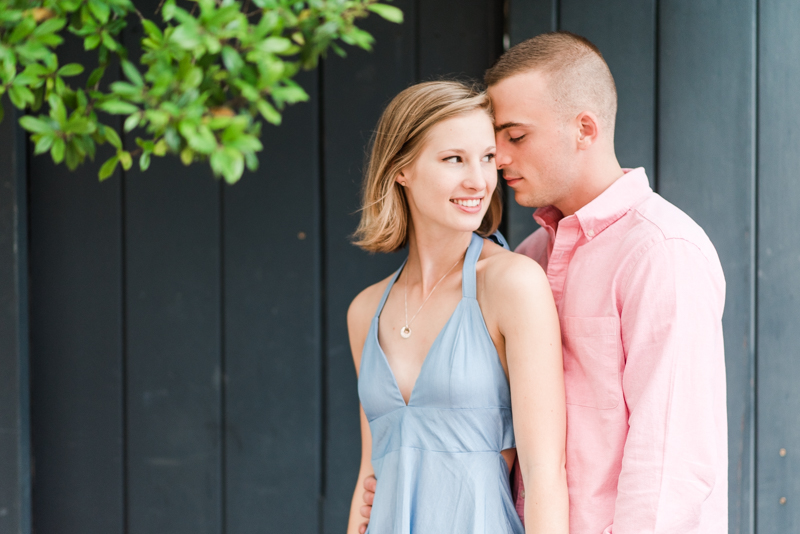 Wedding Photographers in Maryland Downtown Annapolis Engagement Session Sunrise Pastel Main Street