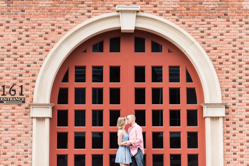 Wedding Photographers in Maryland Downtown Annapolis Engagement Session Sunrise Pastel Main Street