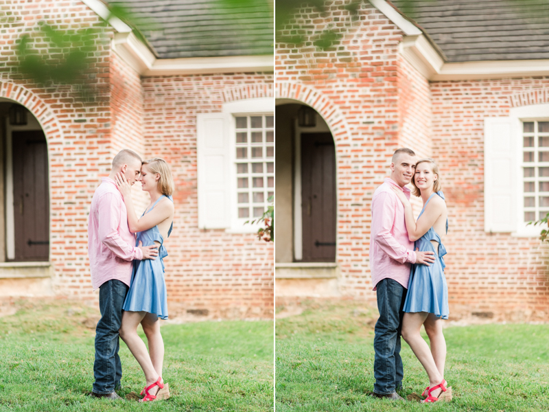 Wedding Photographers in Maryland Downtown Annapolis Engagement Session Sunrise Pastel State House