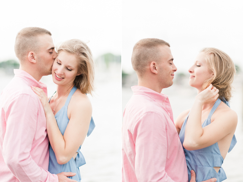 Wedding Photographers in Maryland Downtown Annapolis Engagement Session Sunrise Pastel Waterfront Ego Alley